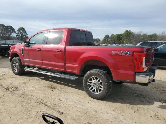 1FT7W2BTXKED66179 - 2019 FORD F250 SUPER DUTY RED photo 2