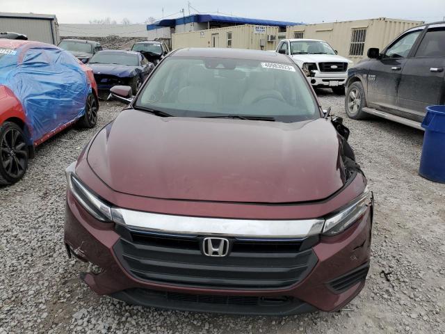 19XZE4F90KE020314 - 2019 HONDA INSIGHT TOURING BURGUNDY photo 5