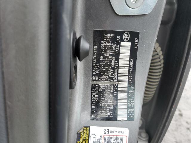 4T1BK36B36U087967 - 2006 TOYOTA AVALON XL GRAY photo 12