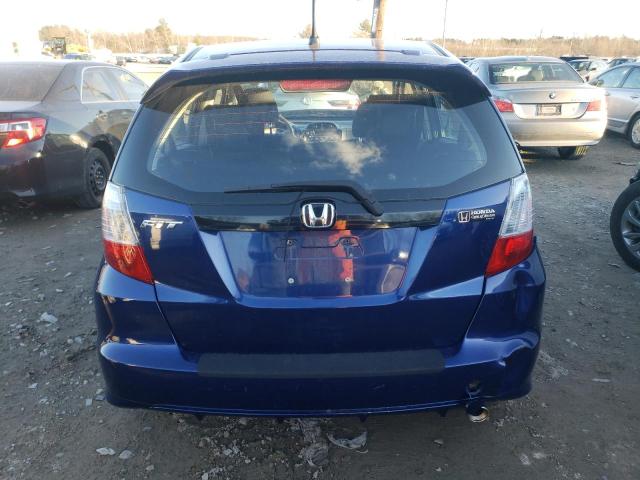 JHMGE8H59DC033452 - 2013 HONDA FIT SPORT BLUE photo 6