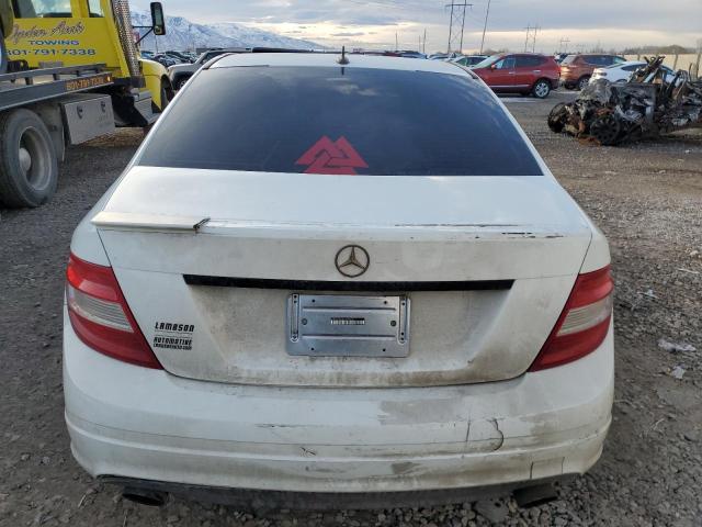 WDDGF5EB6AR088656 - 2010 MERCEDES-BENZ C 300 WHITE photo 6