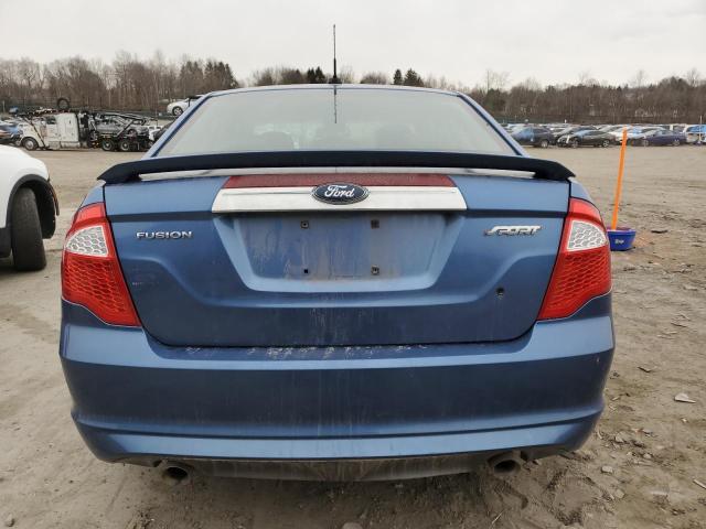 3FAHP0KC6AR232938 - 2010 FORD FUSION SPORT BLUE photo 6