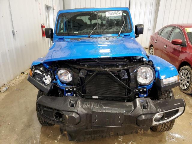 1C6JJTAG7ML513076 - 2021 JEEP GLADIATOR SPORT BLUE photo 5