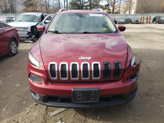 1C4PJMCS5GW261681 - 2016 JEEP CHEROKEE LATITUDE RED photo 5