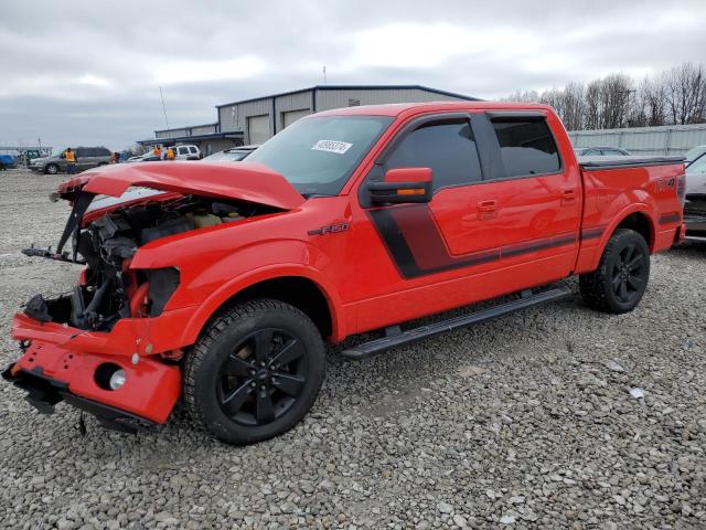 1FTFW1ET2EFB11770 - 2014 FORD F150 SUPERCREW RED photo 1