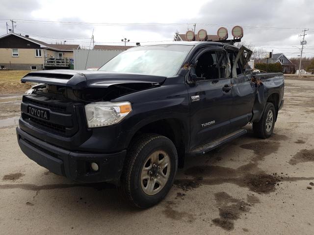 5TFUY5F10HX603301 - 2017 TOYOTA TUNDRA DOUBLE CAB SR/SR5 BLACK photo 1