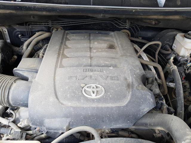 5TFUY5F10HX603301 - 2017 TOYOTA TUNDRA DOUBLE CAB SR/SR5 BLACK photo 11