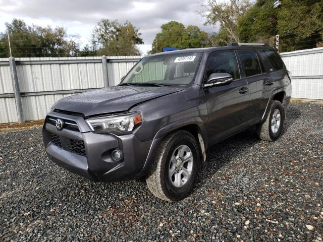 JTEFU5JR0M5239691 - 2021 TOYOTA 4RUNNER SR5 GRAY photo 1