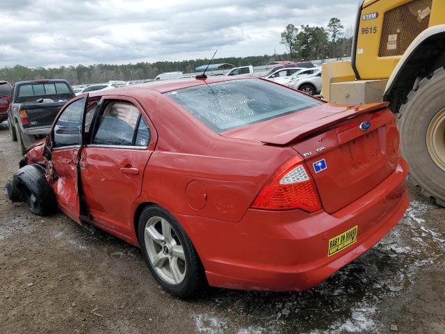 3FAHP0HG4BR194850 - 2011 FORD FUSION SE RED photo 2