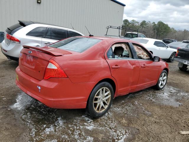 3FAHP0HG4BR194850 - 2011 FORD FUSION SE RED photo 3