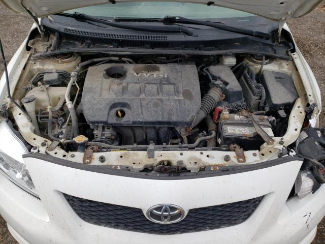 2T1BU4EE0AC323531 - 2010 TOYOTA COROLLA BASE WHITE photo 11