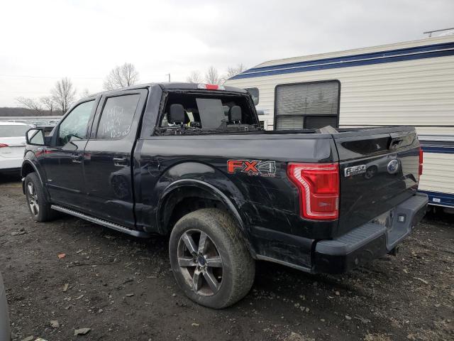 1FTEW1EG3FFA37033 - 2015 FORD F150 SUPERCREW BLACK photo 2