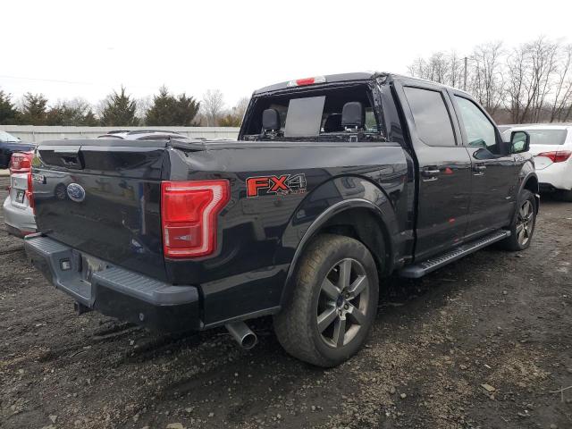 1FTEW1EG3FFA37033 - 2015 FORD F150 SUPERCREW BLACK photo 3