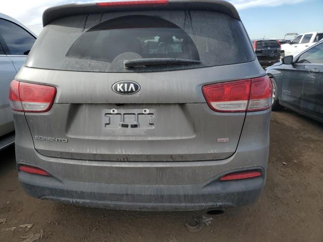 5XYPG4A38HG254667 - 2017 KIA SORENTO LX GRAY photo 6