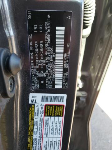 5TDHBRCH3MS056133 - 2021 TOYOTA HIGHLANDER HYBRID XLE GRAY photo 13