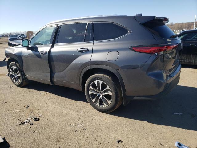 5TDHBRCH3MS056133 - 2021 TOYOTA HIGHLANDER HYBRID XLE GRAY photo 2