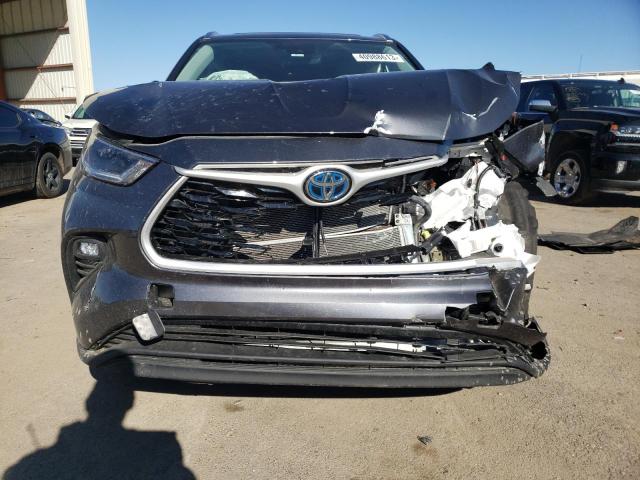 5TDHBRCH3MS056133 - 2021 TOYOTA HIGHLANDER HYBRID XLE GRAY photo 5