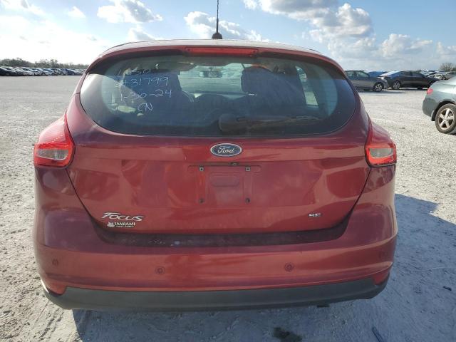 1FADP3M21HL309714 - 2017 FORD FOCUS SEL RED photo 6