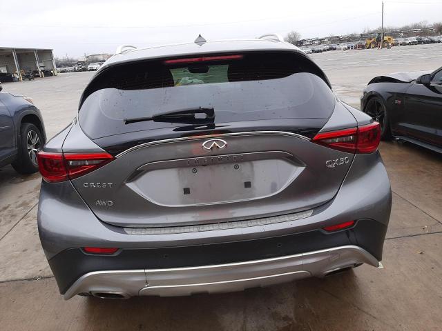 SJKCH5CR2JA004346 - 2018 INFINITI QX30 PURE GRAY photo 6