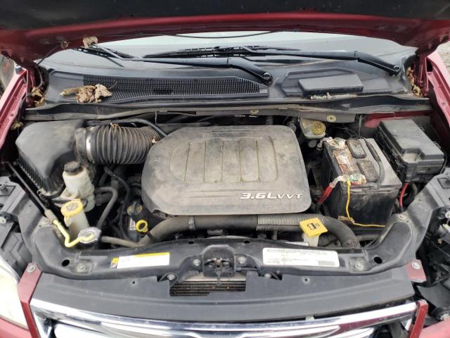 2A4RR5DG1BR746753 - 2011 CHRYSLER TOWN & COU TOURING წითელი ფოტო 12