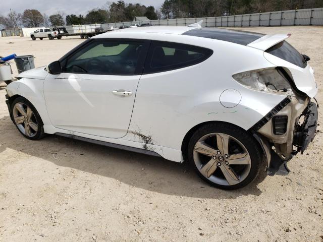 KMHTC6AE7EU183457 - 2014 HYUNDAI VELOSTER TURBO WHITE photo 2