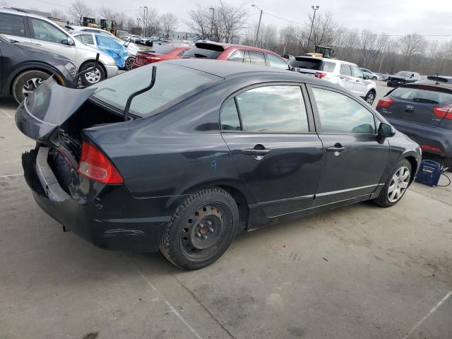 1HGFA16517L018811 - 2007 HONDA CIVIC LX BLACK photo 3