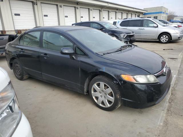 1HGFA16517L018811 - 2007 HONDA CIVIC LX BLACK photo 4