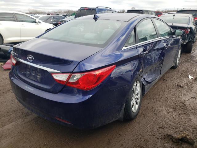 5NPEB4AC3DH608684 - 2013 HYUNDAI SONATA GLS BLUE photo 3