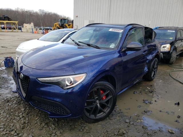 ZASPAKBN4M7C98833 - 2021 ALFA ROMEO STELVIO TI Синий фото 1