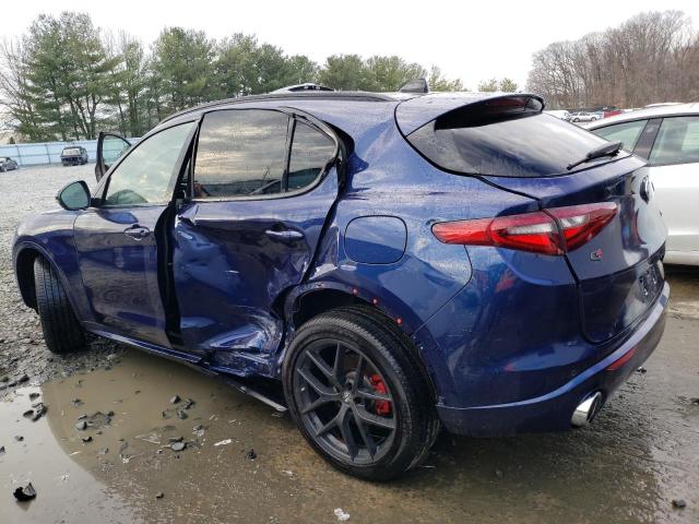 ZASPAKBN4M7C98833 - 2021 ALFA ROMEO STELVIO TI Синий фото 2