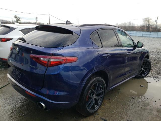 ZASPAKBN4M7C98833 - 2021 ALFA ROMEO STELVIO TI Синий фото 3