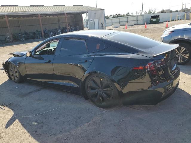 5YJSA1E57NF490333 - 2022 TESLA MODEL S BLACK photo 2