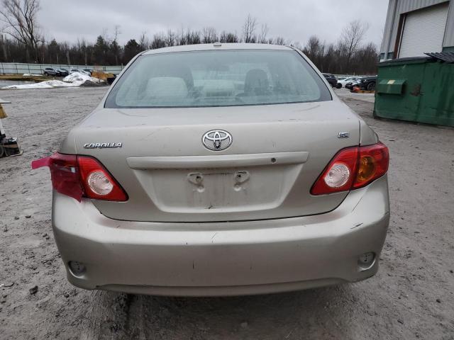 2T1BU40E09C165176 - 2009 TOYOTA COROLLA BASE TAN photo 6