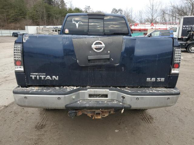 1N6BA06B36N549800 - 2006 NISSAN TITAN XE BLUE photo 6