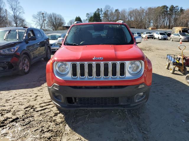 ZACCJADB2HPE70578 - 2017 JEEP RENEGADE LIMITED RED photo 5