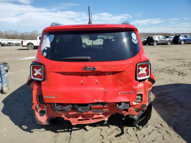 ZACCJADB2HPE70578 - 2017 JEEP RENEGADE LIMITED RED photo 6