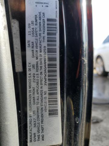 3VWPW3AG4AM010259 - 2010 VOLKSWAGEN NEW BEETLE BLACK photo 12