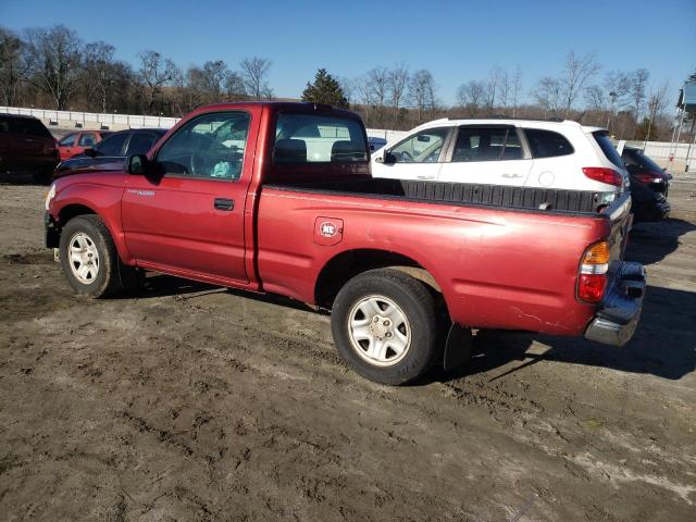 5TENL42N84Z415537 - 2004 TOYOTA TACOMA MAROON photo 2