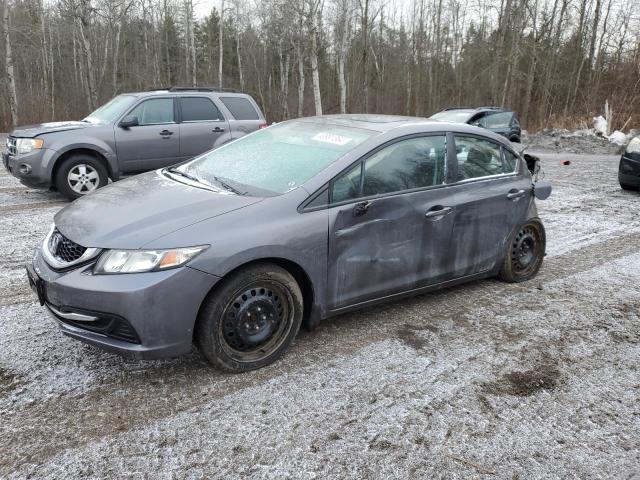 2HGFB2F54EH000557 - 2014 HONDA CIVIC LX CHARCOAL photo 1