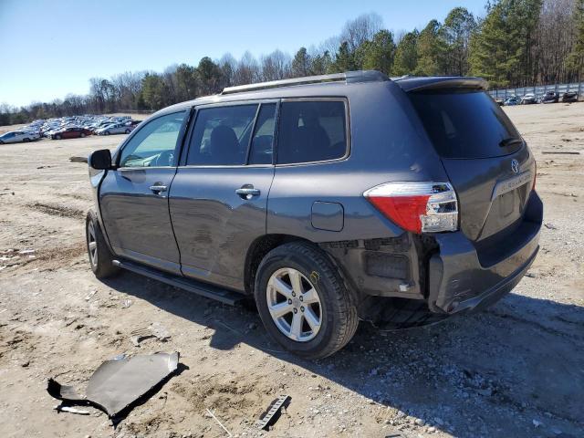 5TDZK3EHXAS017579 - 2010 TOYOTA HIGHLANDER GRAY photo 2