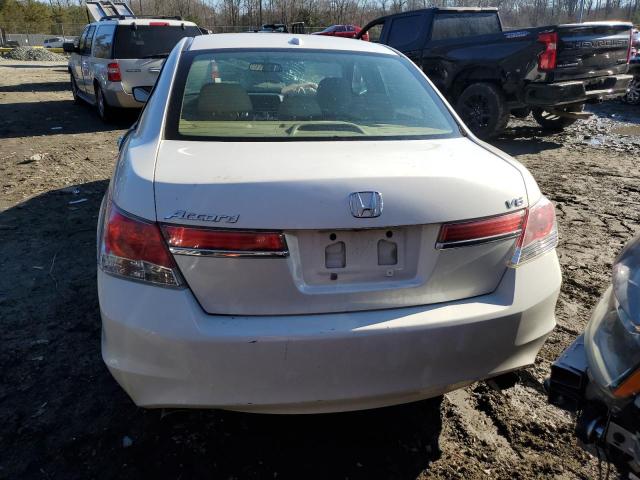 1HGCP3F82CA005840 - 2012 HONDA ACCORD EXL WHITE photo 6