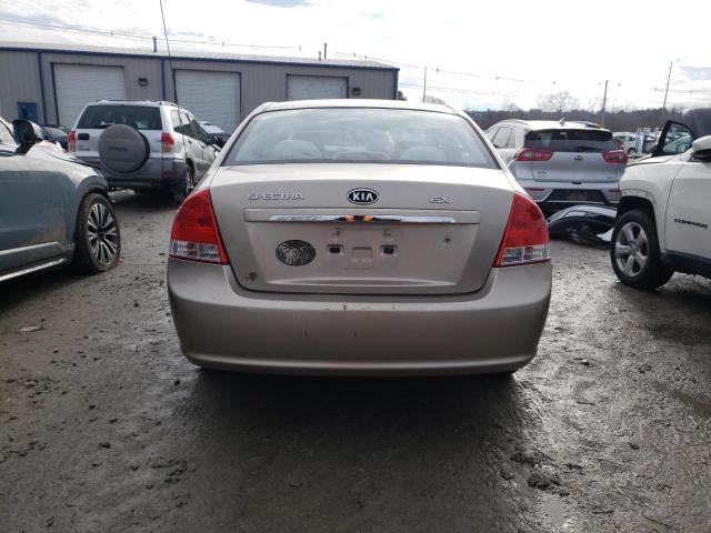 KNAFE222695603571 - 2009 KIA SPECTRA EX BEIGE photo 6