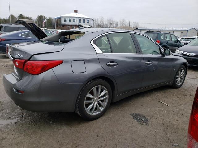 JN1BV7AR9FM423731 - 2015 INFINITI Q50 BASE GRAY photo 3