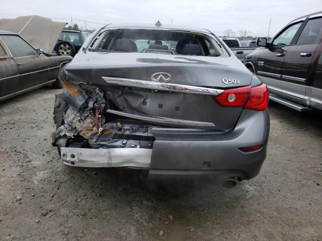 JN1BV7AR9FM423731 - 2015 INFINITI Q50 BASE GRAY photo 6