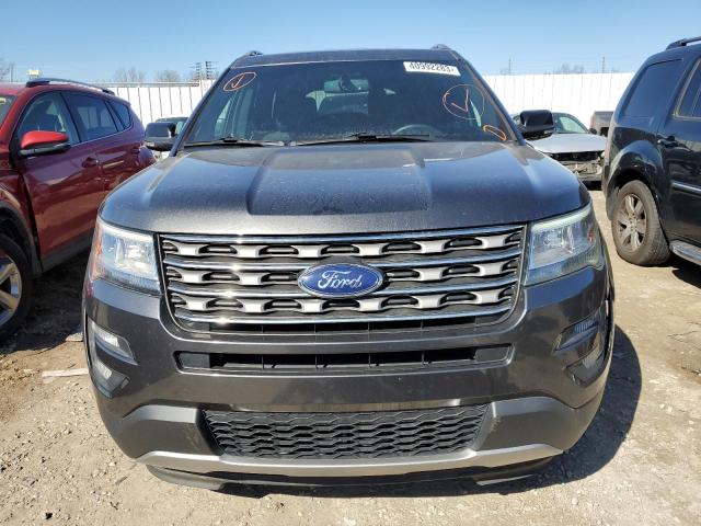 1FM5K7DH6HGA09468 - 2017 FORD EXPLORER XLT GRAY photo 5