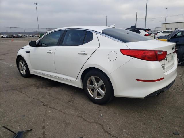 KNAGM4A78F5549928 - 2015 KIA OPTIMA LX WHITE photo 2