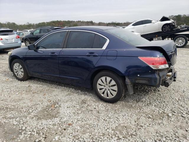 1HGCP2F3XAA086498 - 2010 HONDA ACCORD LX BLUE photo 2