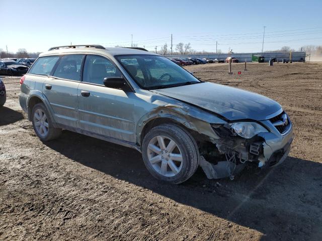 4S4BP61C097340670 - 2009 SUBARU OUTBACK 2.5I GREEN photo 4