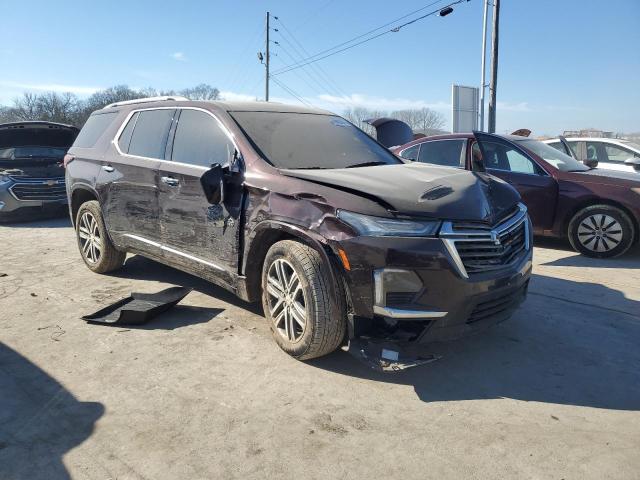 1GNEVNKW6NJ107939 - 2022 CHEVROLET TRAVERSE HIGH COUNTRY BURGUNDY photo 4