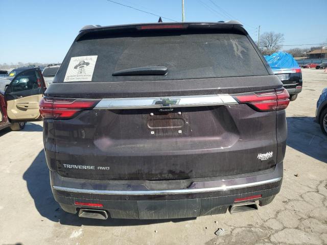 1GNEVNKW6NJ107939 - 2022 CHEVROLET TRAVERSE HIGH COUNTRY BURGUNDY photo 6